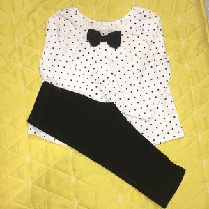 Black & White Polka Dot Outfit